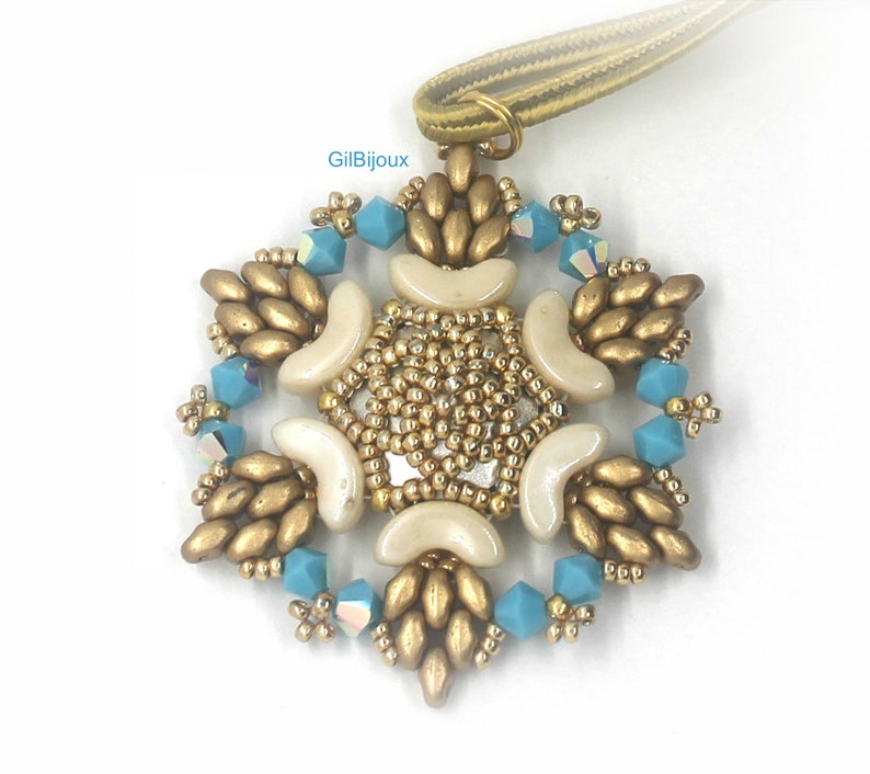 DIY Beading Tutorial and Pattern Daiki Pendant