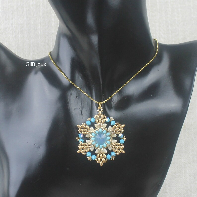 DIY Beading Tutorial and Pattern Daiki Pendant