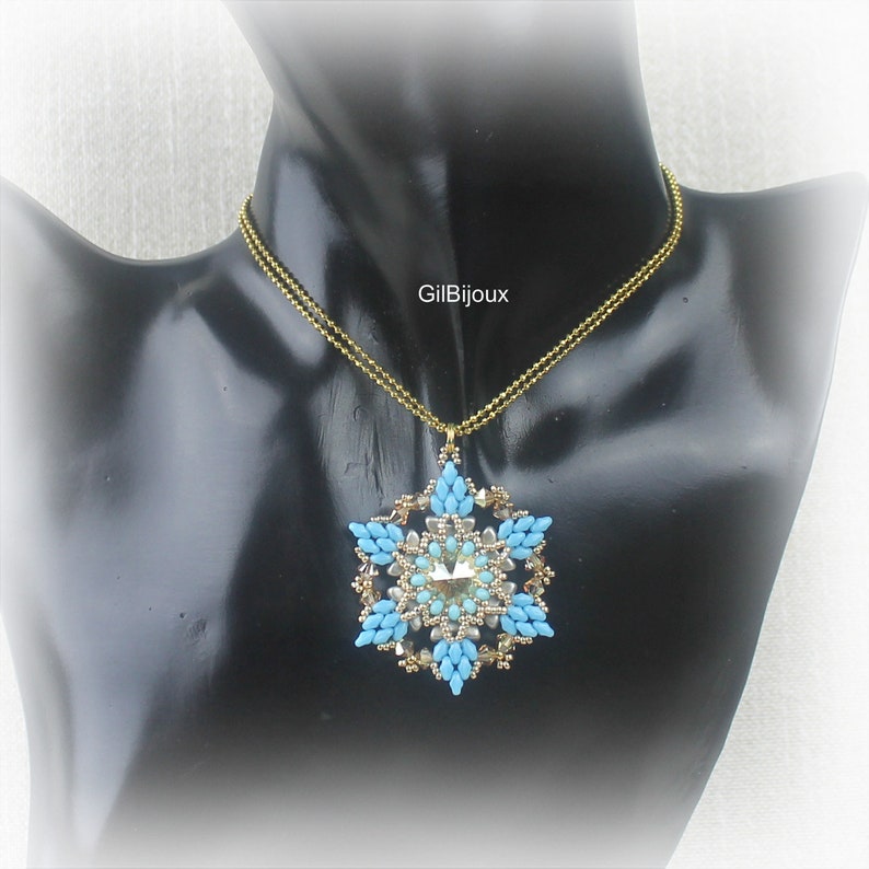 DIY Beading Tutorial and Pattern Daiki Pendant