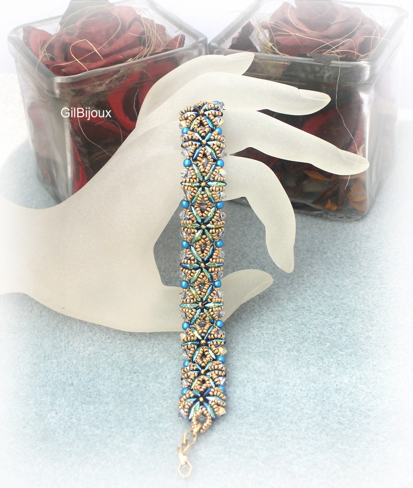 Tutorial Bracelet Hana Beading Tutorials and Patterns Etsy
