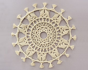 Tutorial Macramé Mandala "Luna di Marzo".
