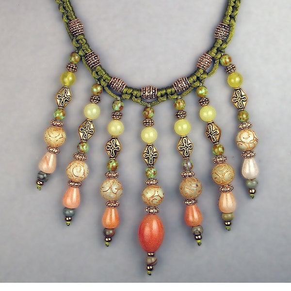 Cascading Beads Necklace Tutorial