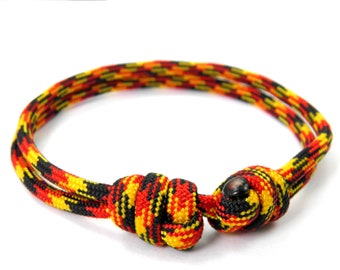 Maritimes Paracord Armband - German Pride - Verstellbar - Deutschland