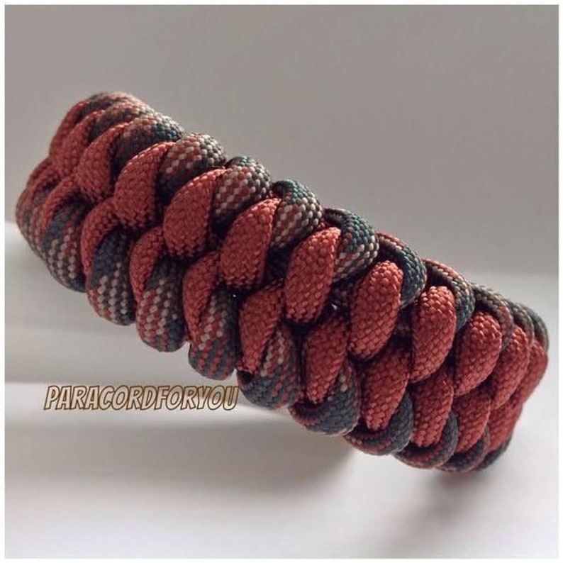 Bracelet made of US Paracord-Mated Snake-Free Color Choice-Handmade image 4