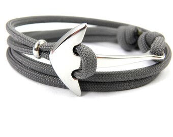 Anker Armband-Surfer Armband-Männer Armband-Frauen Armband-Edelstahl Anker-Paracord Armband-Anchor Paracord Bracelet