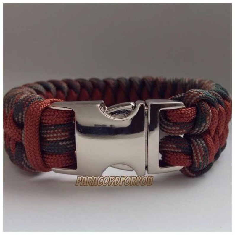 Bracelet made of US Paracord-Mated Snake-Free Color Choice-Handmade image 6