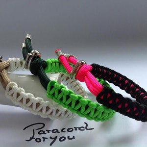 Frauen Armband aus US Paracord-Verstellbar-Farben frei wählbar Bild 1