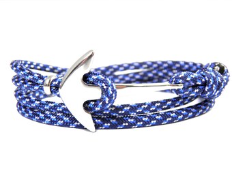 Pulsera de anclaje-Surfer pulsera-hombres pulsera-mujeres pulsera-acero inoxidable ancla-paracord pulsera-ancla pulsera paracord