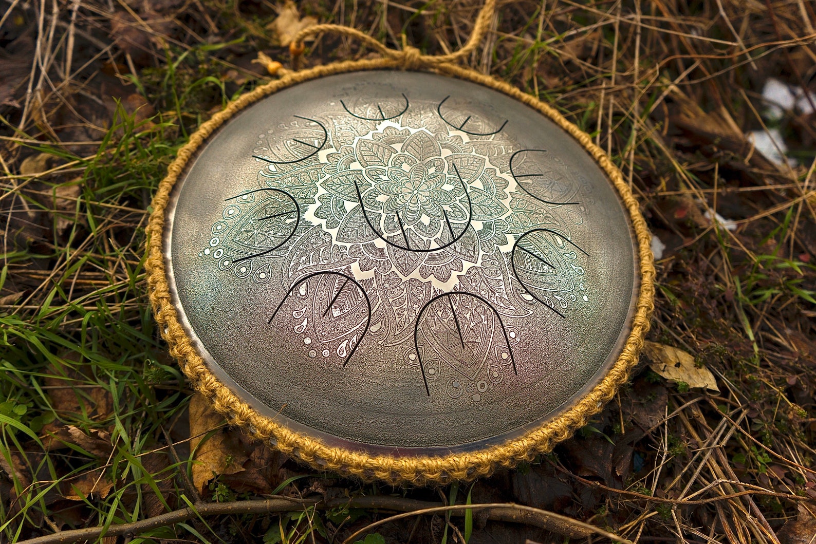 Small Steel Tongue Drum With Nine Notes MINI Overtone Plus Etsy