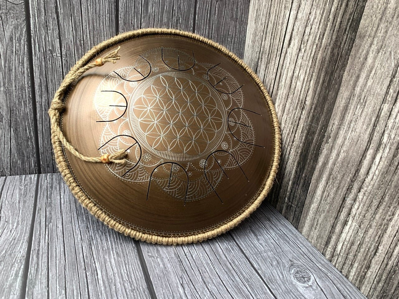 MINI Overtone Flower of Life Steel Tongue GUBAREV Drum With - Etsy