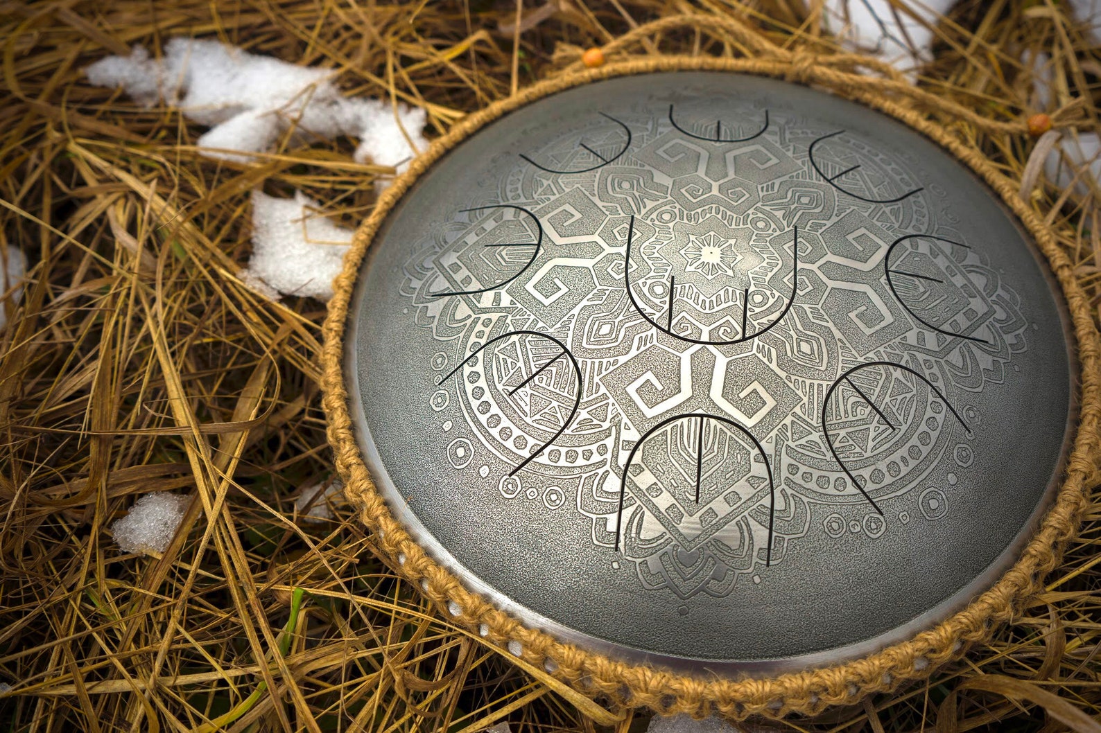 Small Steel Tongue Drum With Nine Notes MINI Overtone Plus Etsy