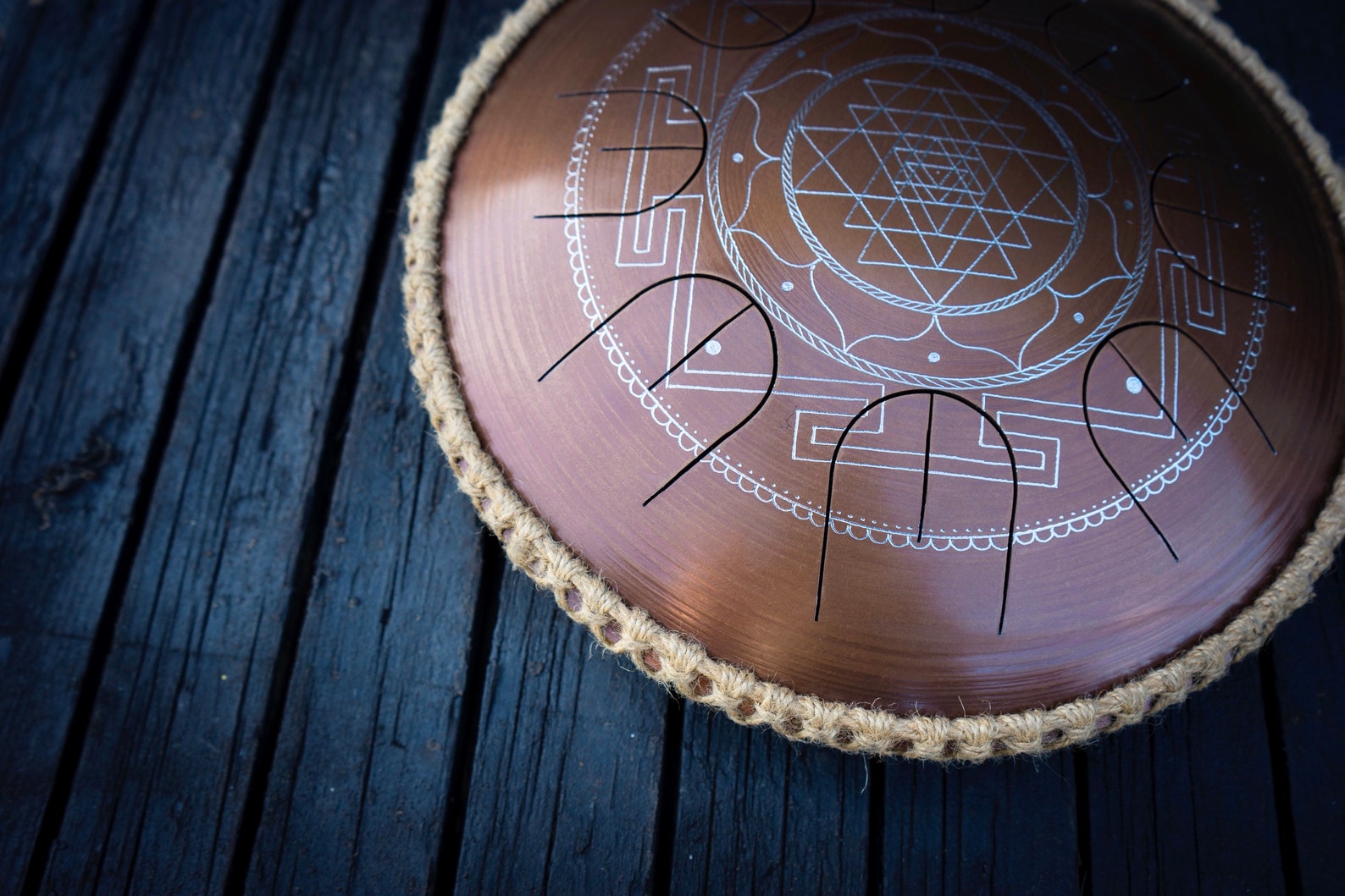 Small and Lightweight Steel Tongue Drum MINI Overtone Etsy