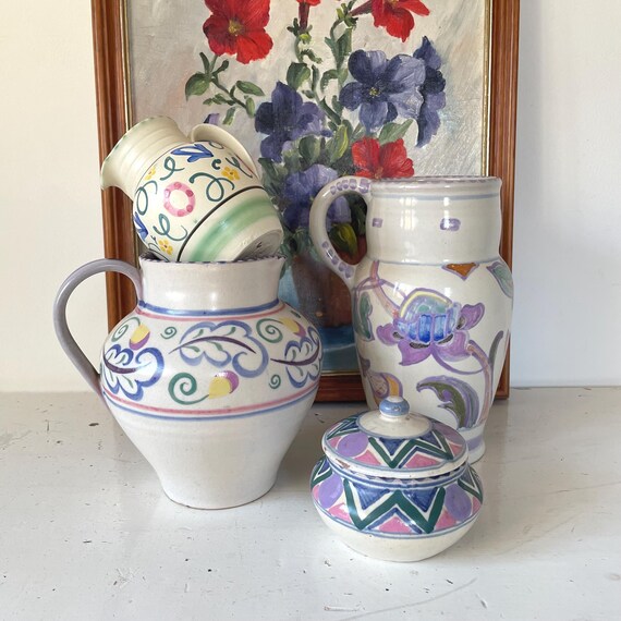 Poole Pottery Jug, Carter Stabler Adams Traditional Ware With