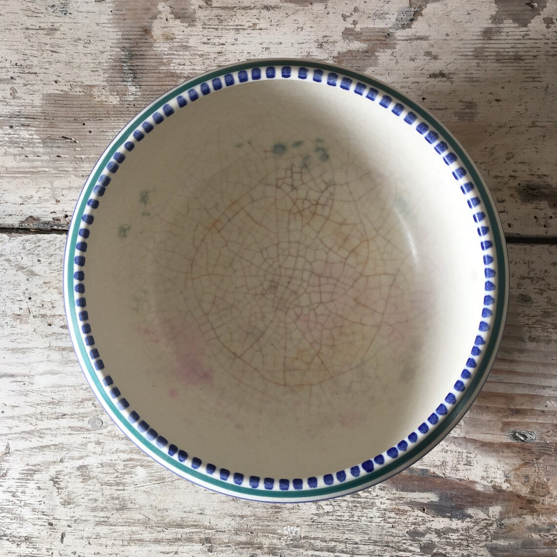 Vintage Poole pottery bowl decorative floral pattern. Etsy