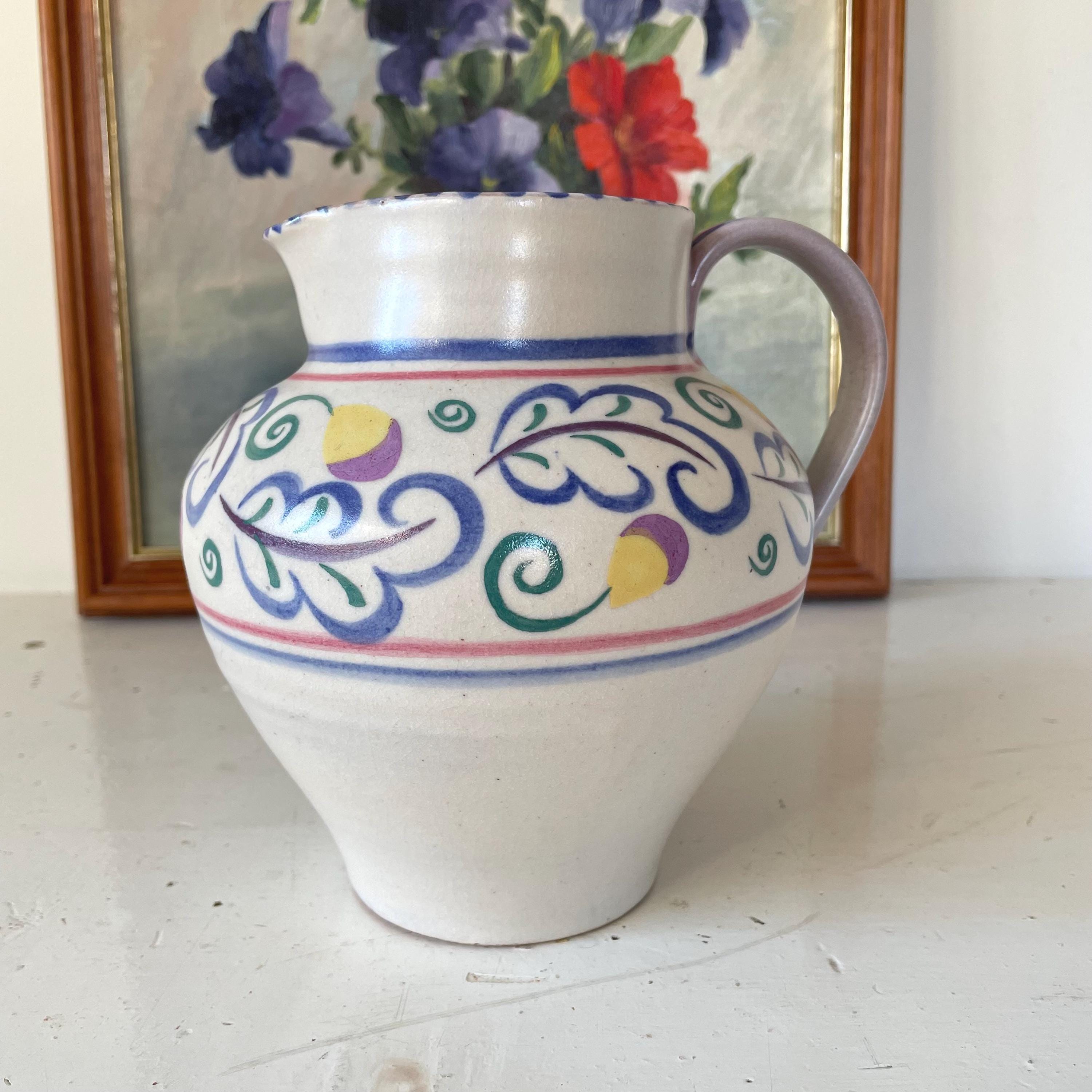 poole pottery陶器 Poole Pottery Jug, Carter Stabler Adams Traditional Ware With