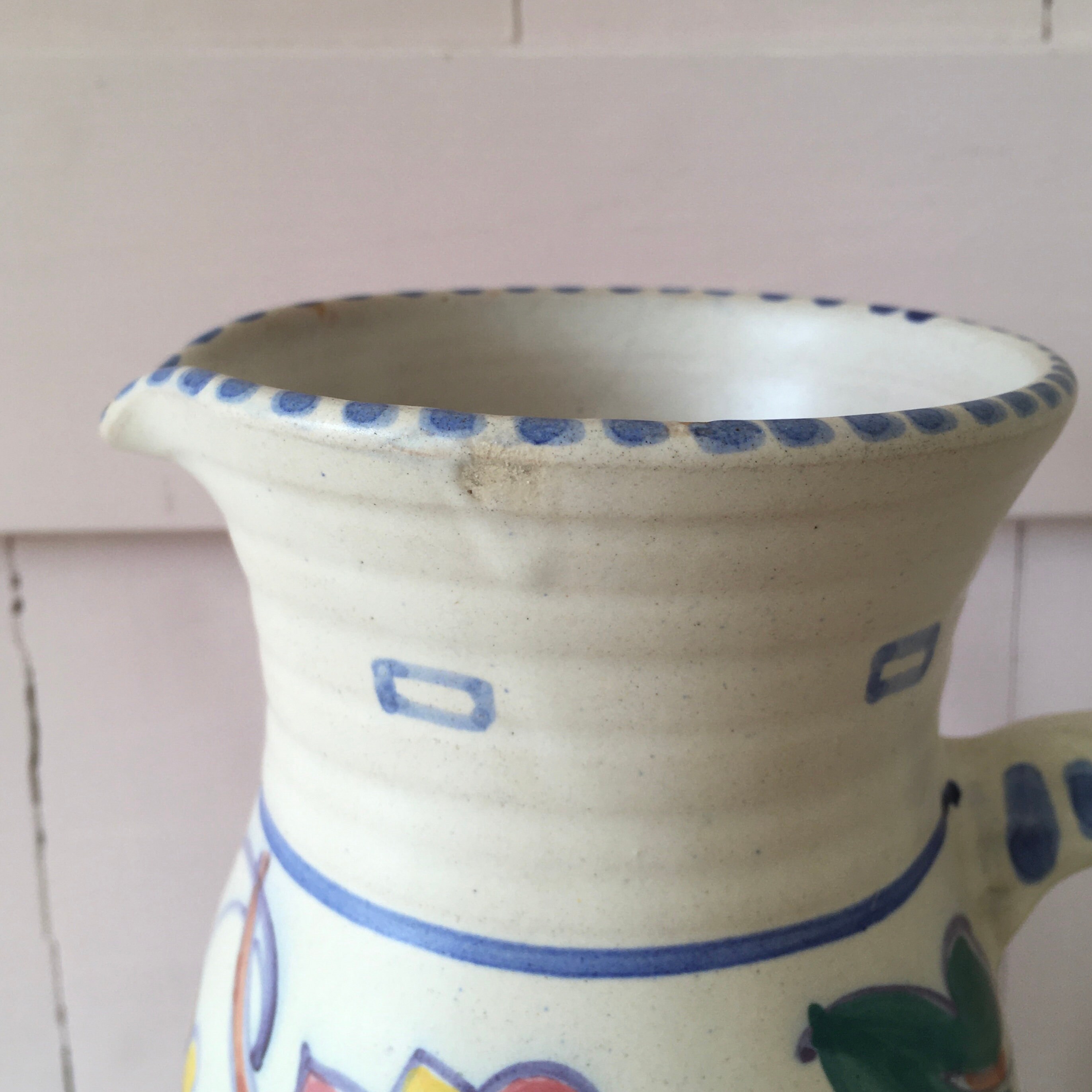 Early Honiton pottery jug.