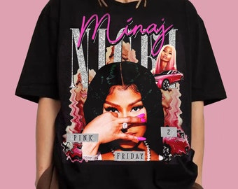 Camicia vintage Nicki Minaj, Camicia Nicki Minaj Tour 2024, Merch retrò Nicki Minaj, Regalo Nicki Minaj, Camicia grafica omaggio al rapper, Regalo per i fan