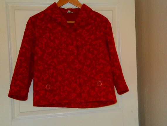red evening jacket