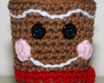 Gingerbread Man Cup Cozy