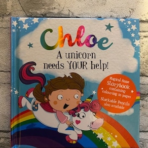 Unicorn personalised named story books**FREE UK POSTAGE**