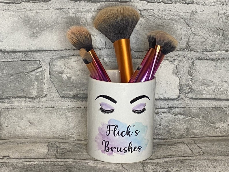 Ceramic **FREE UK DELIVERY** Make up brush Holder Pot