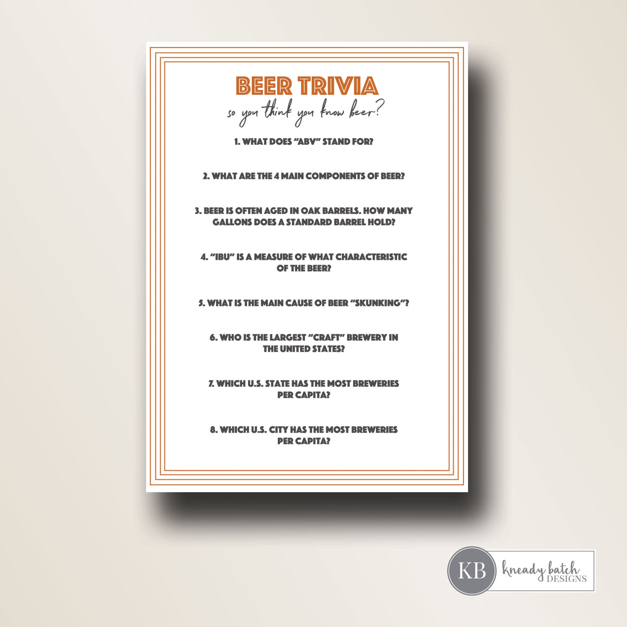 Printable Beer Trivia Game Cards Beer Tasting Party 5x7 Etsy printable-beer-trivia-game-cards-beer-tasting-party-5x7-etsy