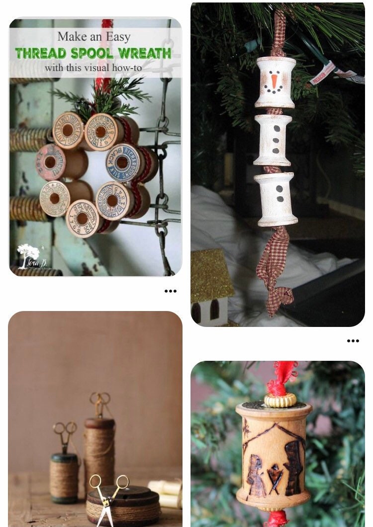 How to Repurpose Vintage Wooden Spools DIY Craft Idea