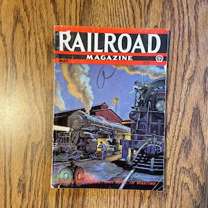 Railroad Magazine May 1943 WWII era vintage ads articles trains fiction railfan model railroading advertising locomotive US Canadian diesel