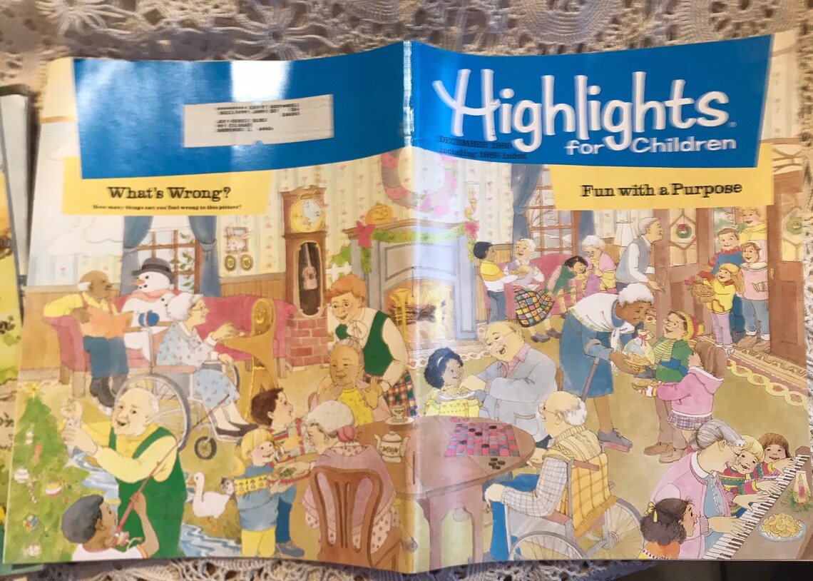Vintage Highlights Magazine Childrens games stories puzzles Etsy