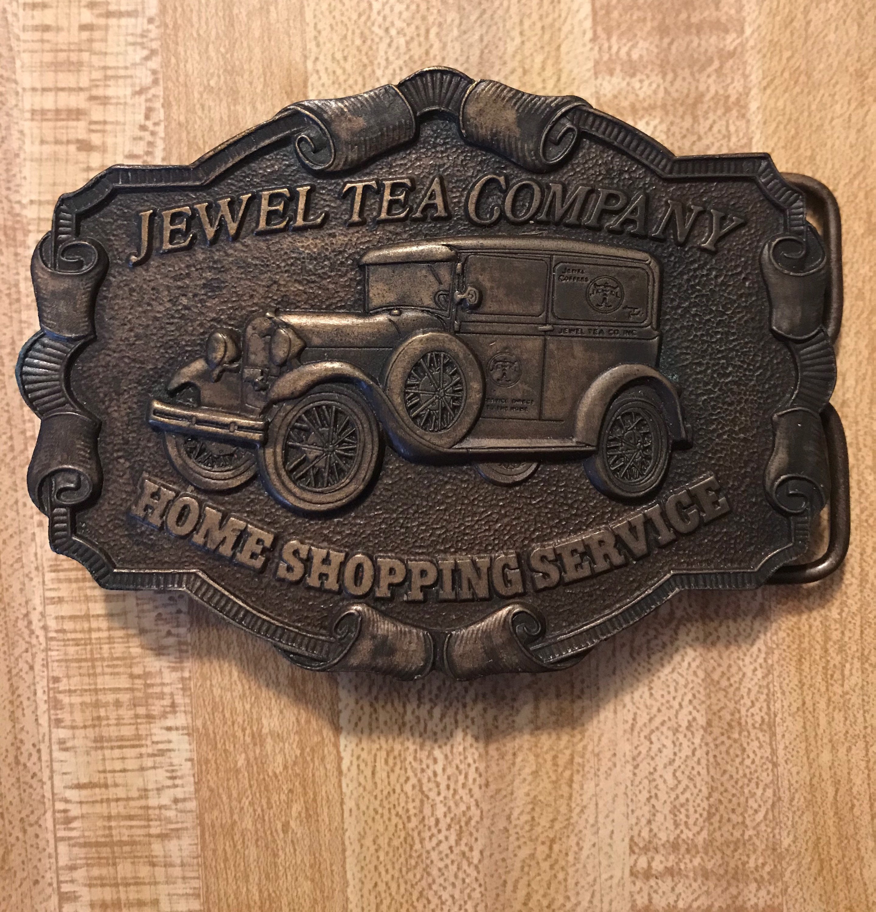 Jewel Tea Company Belt Buckle Vintage 1977 Home Shopping Etsy