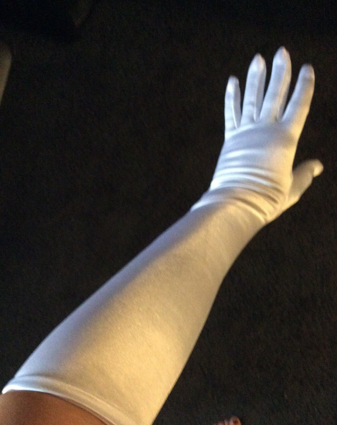 Guantes De Sirena Brillantes Sin Dedos – Largos Hasta El Codo – Tela Elástica Con Escamas – Perfectos Para Halloween Y Disfraces