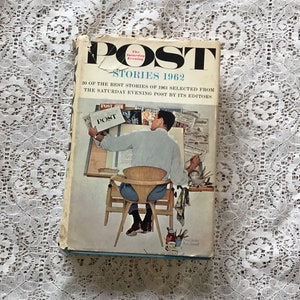 The Saturday Evening Post “Stories 1962” short stories Ray Bradbury, William Saroyan,  Mary Higgins Clark HCDJ 320 pgs fiction literature