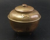 Lipton 39 s Brass Souvenir Tea Caddy British Empire Exhibition 1925