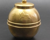 Lipton 39 s Brass Souvenir Tea Caddy British Empire Exhibition 1924