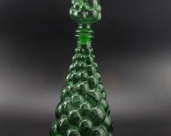 Grape glass decanter | Etsy VINTAGE GRAPES VINE Shape Glass Bottle
