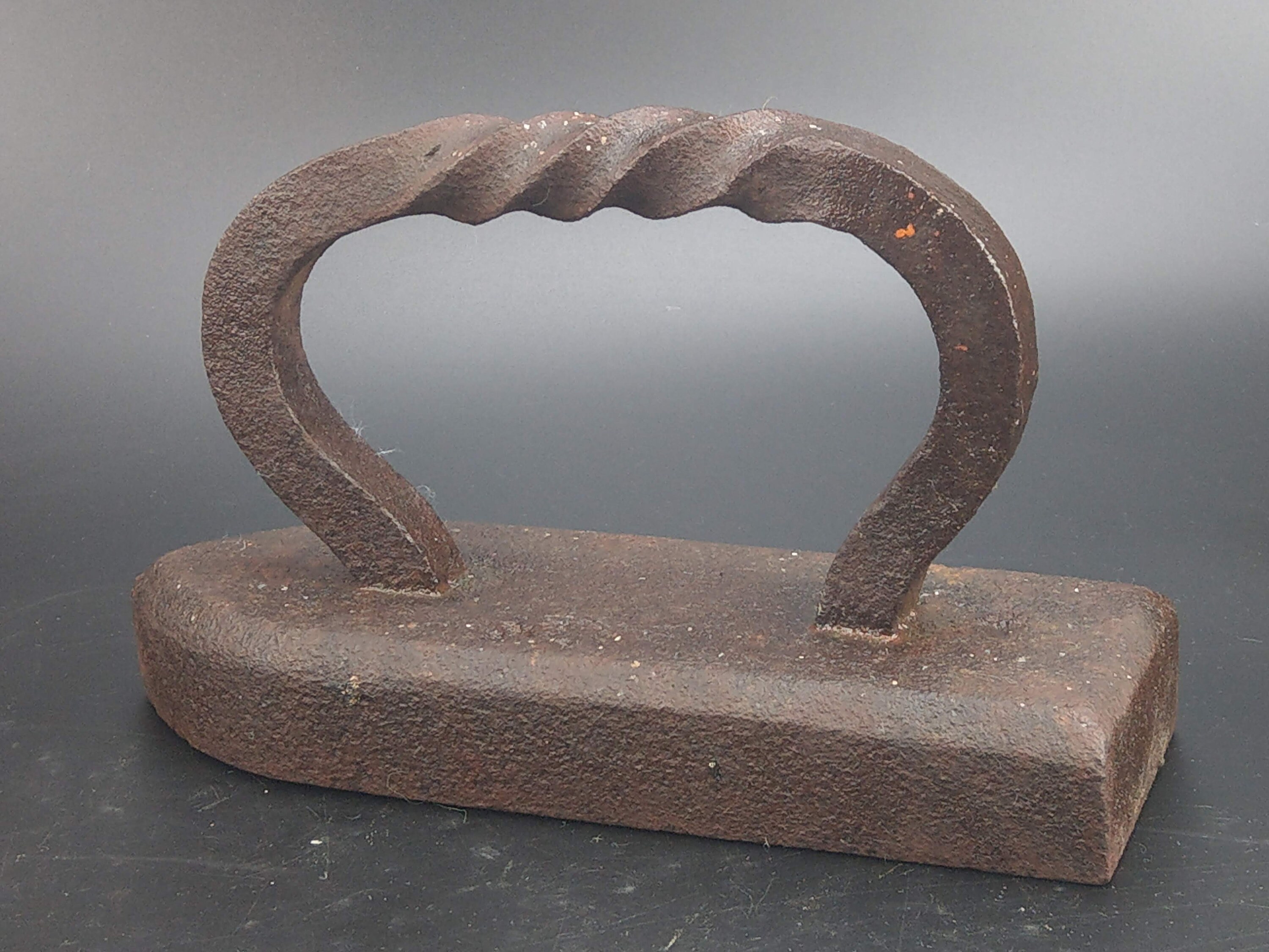 Antique Tailor's Goose Cast Iron Flat Iron With Twisted Etsy