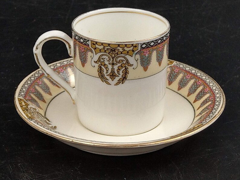 Art Deco Coffee Cup and Saucer by E Hughes & Co Etsy