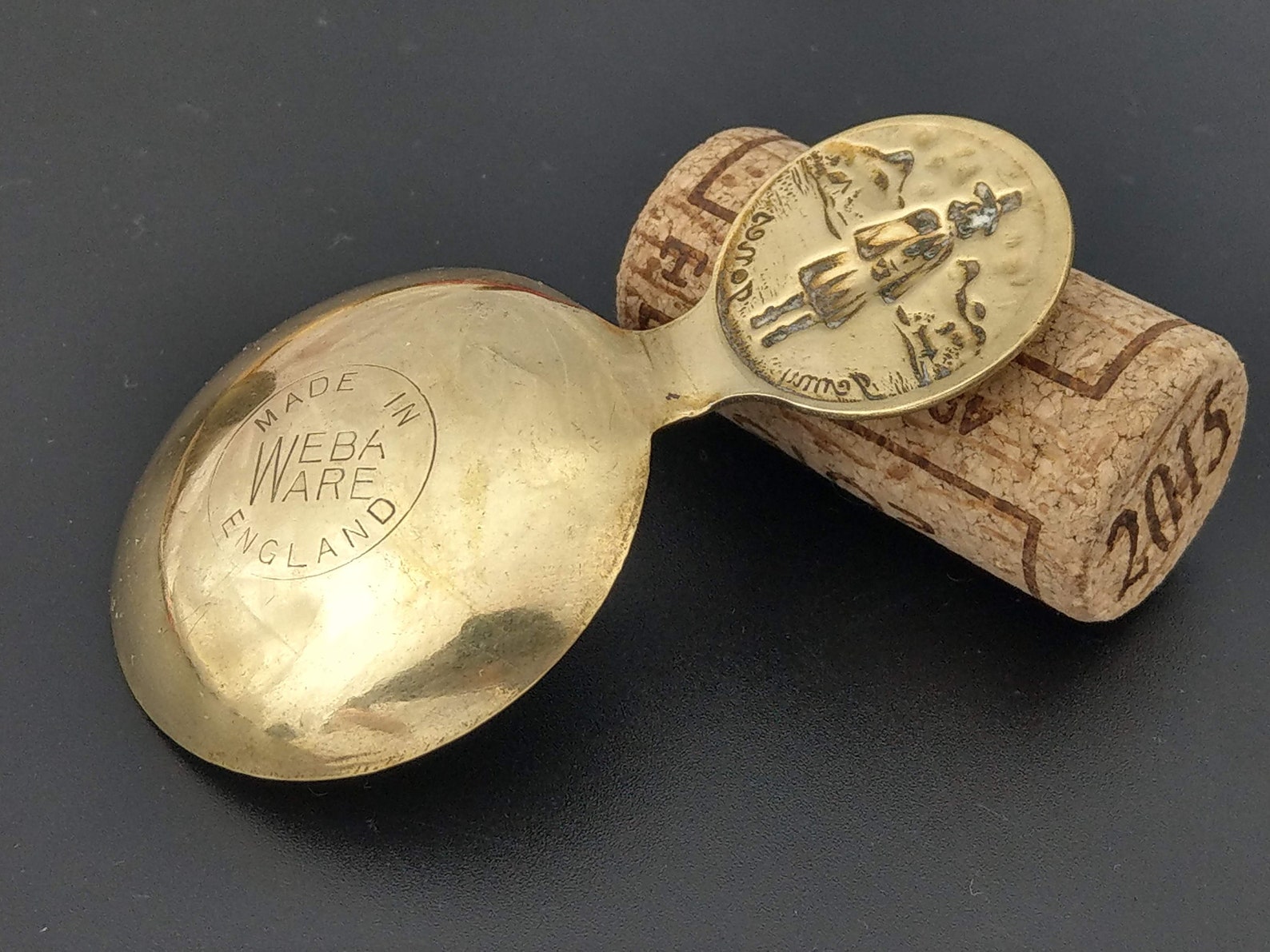 Vintage Brass Jenny Jones Tea Caddy Spoon By Weba Ware | Etsy