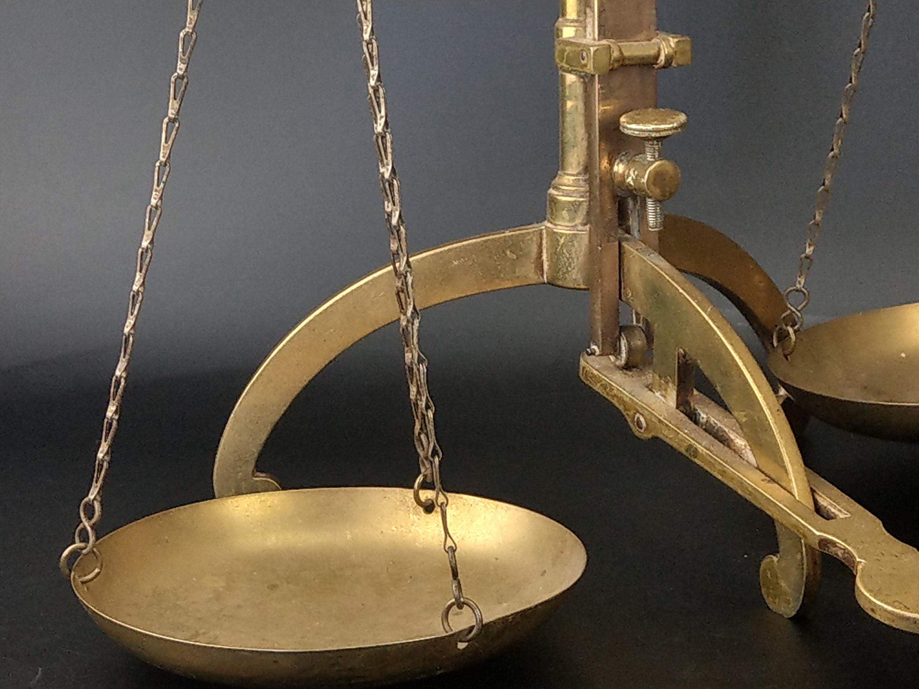 Antique Bankers Brass Balance Scale By W & T Avery Ltd Etsy