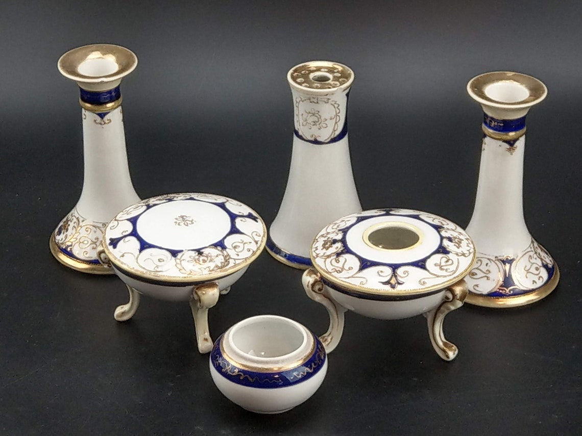 Noritake Vanity Dressing Table Set Early 20th Century Etsy