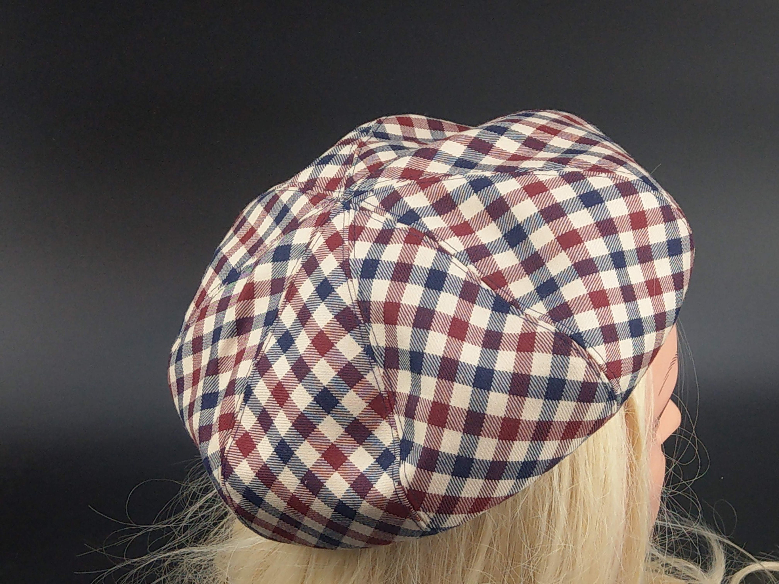 Vintage Check Flat Hat by Aquascutum of 