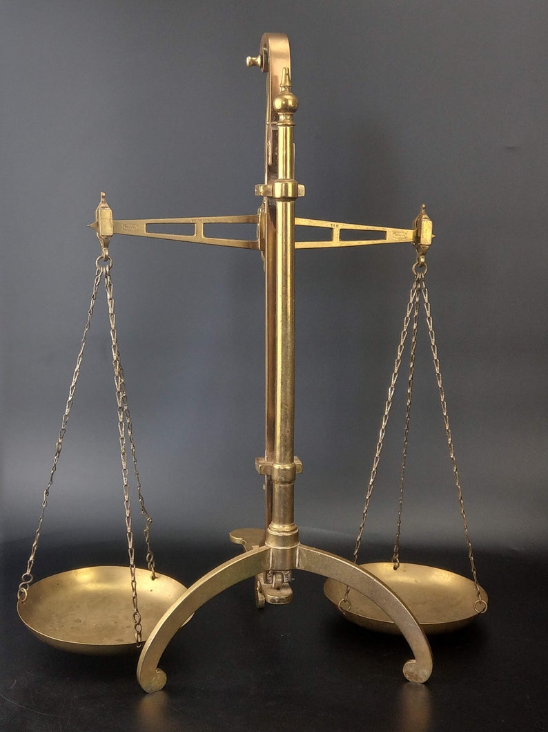 Antique Bankers Brass Balance Scale By W T Avery Ltd Birmingha Antique Bankers Brass Balance Scale By W T Avery Ltd Birmingha