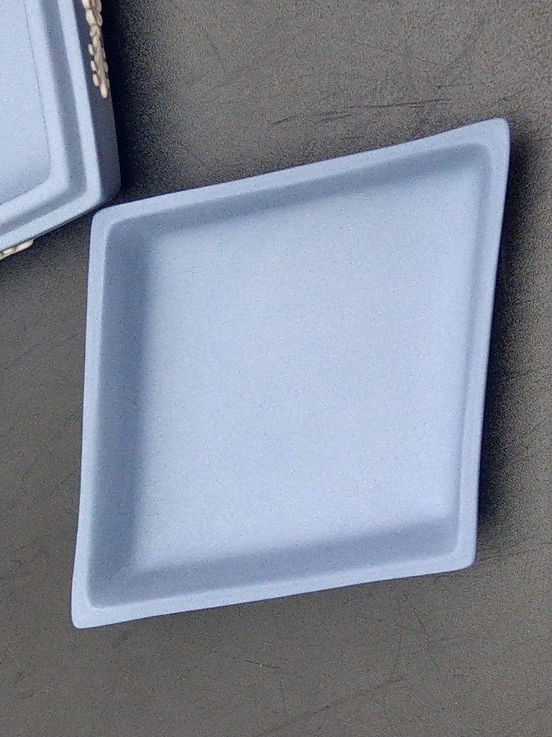 Wedgwood Blue Jasperware Rhombus Shape Trinket Box