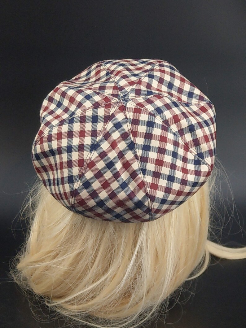 Vintage Check Flat Hat by Aquascutum of 