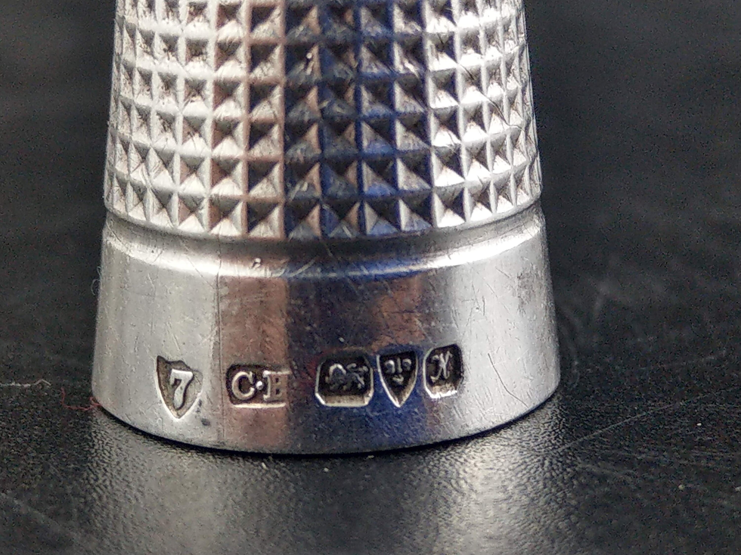 Chester Silver Thimble by Charles Horner size 7 c1910 Etsy