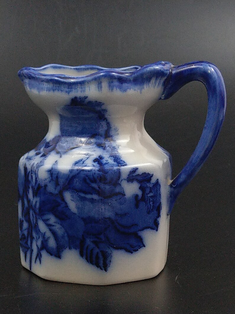 Flow Blue Cream Jug by Blakeney Pottery LTD Ironstone Etsy