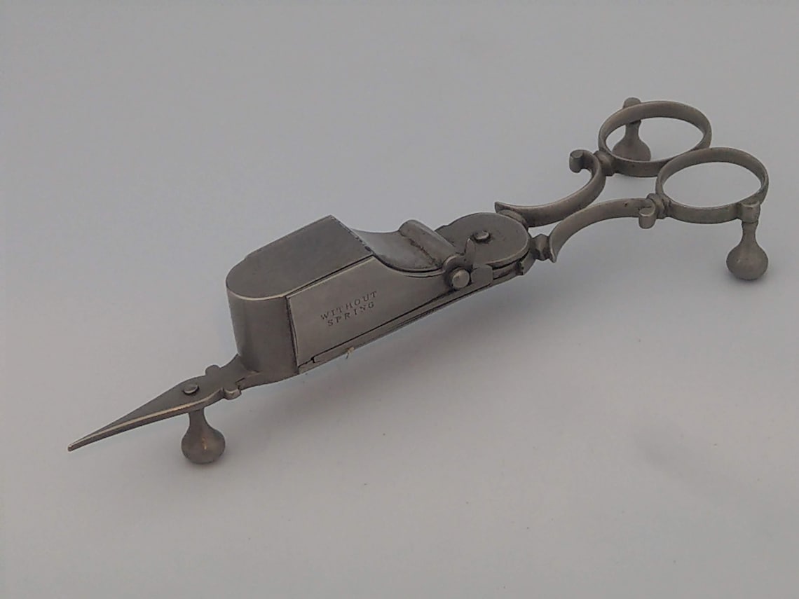 Antique Steel Candle Wick Trimmer Without Spring By Hobday and Etsy