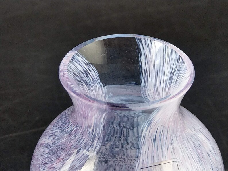 Scottish Caithness Crystal Glass Small Pink Vase Etsy