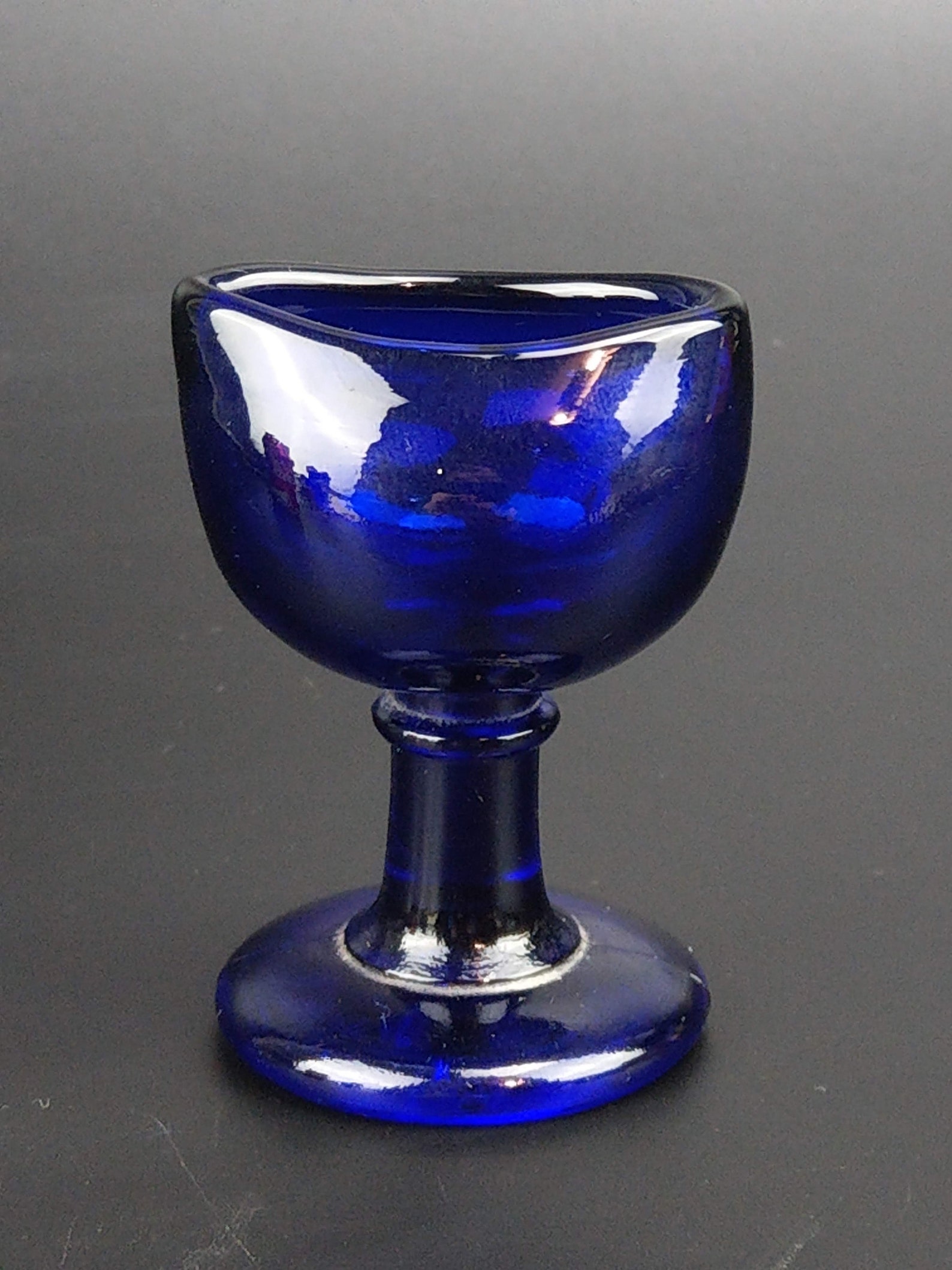 Vintage Cobalt Glass Eye Bath By Wood Brothers Glass Works Etsy