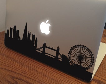 LONDON SKYLINE MacBook Decal Sticker convient à tous les modèles de MacBook